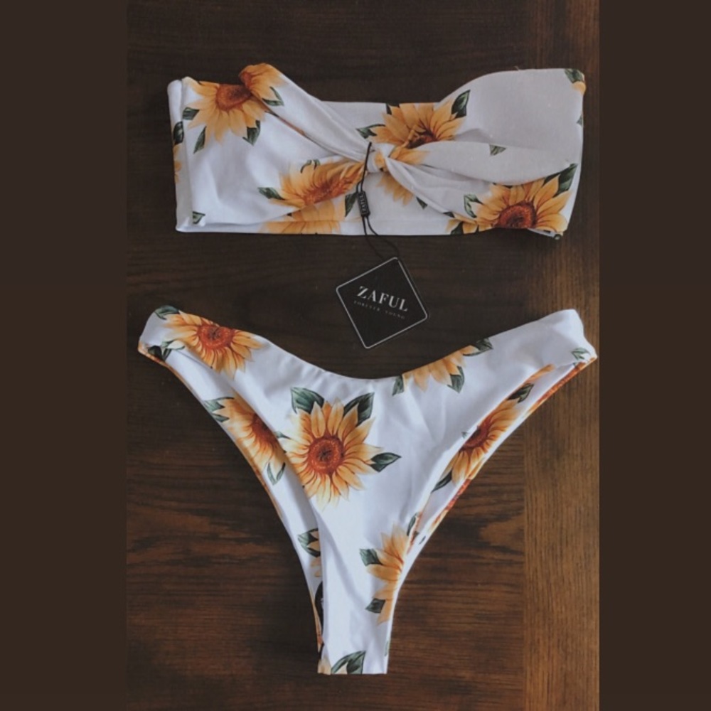 Sunflower Bathing Suit - Size S (Zaful)